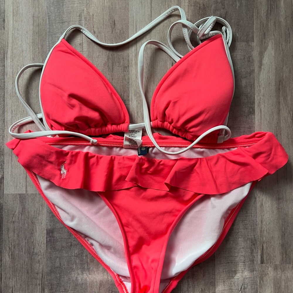 Ralph Lauren Coral Bikini Set